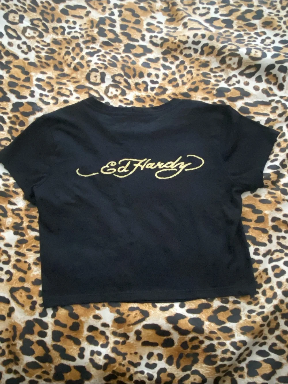 Y2K Grunge Ed Hardy Crop Top - Picture 3 of 4